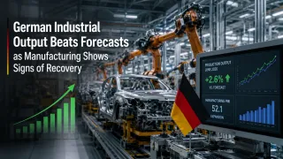 German Industrial Output Beats Forecasts as Manufacturing Shows Signs of Recovery